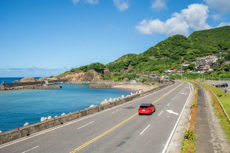 A coastal road drive near Karachi and Hyderabad